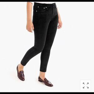 J.Crew toothpick velvet jeans